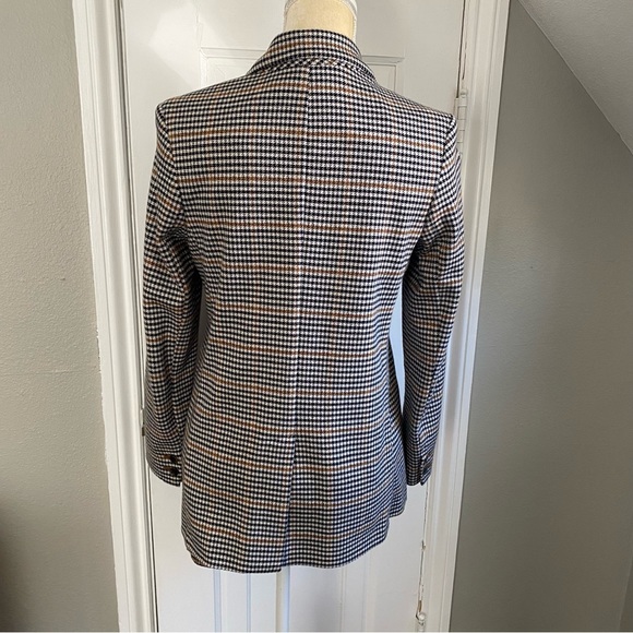 Old Navy Houndstooth Plaid Ponte Knit Blazer, Womens Small X-Small - Picture 8 of 16